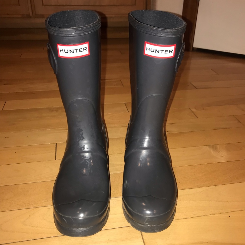 Grey Short Hunter Boots